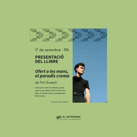 Presentació del llibre Ofert a les Mans, el Paradís Crema. | 