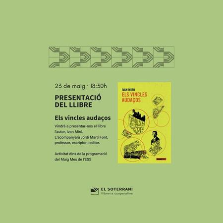 Presentació del llibre Els vincles audaços | 