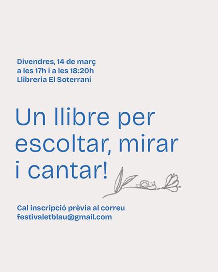 Activitat: Un llibre per escoltar, mirar i cantar! | 