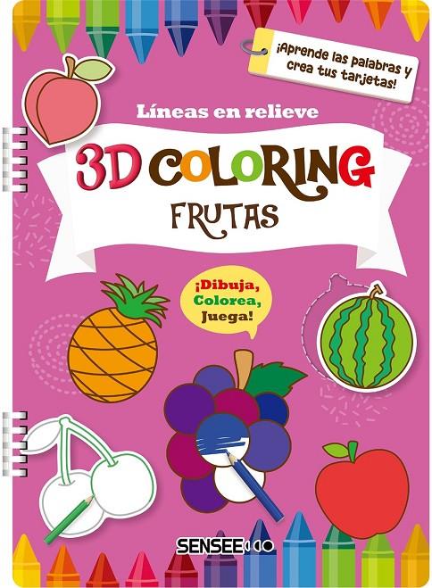 Frutas (3D Coloring Líneas en relieve) | 8809878260224 | AA.VV.