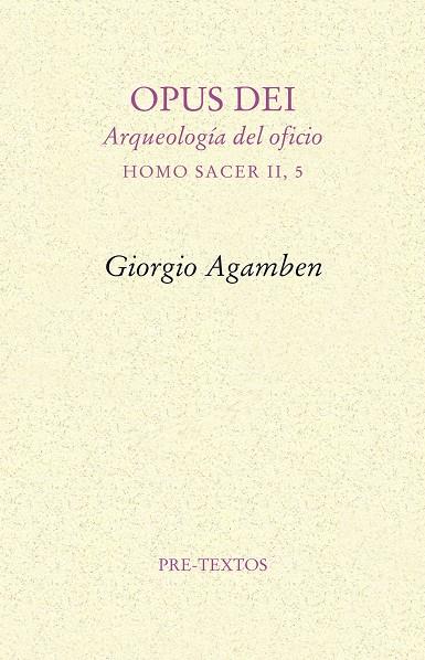 Opus dei | 9788415576365 | Agamben, Giorgio