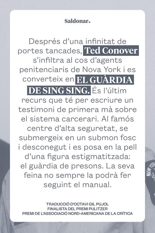 Guardia de Sing Sing, El | 9788419571410 | Conover, Ted