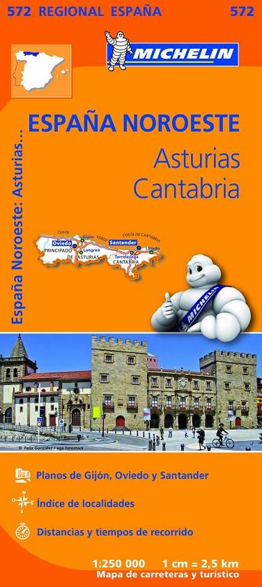 Mapa Regional Asturias, Cantabria | 9782067184152 | Michelin