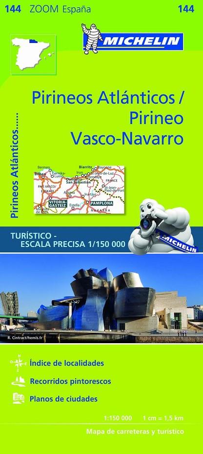 Mapa Zoom Pirineos Atlánticos / Pirineo Vasco-Navarro | 9782067218093 | Michelin