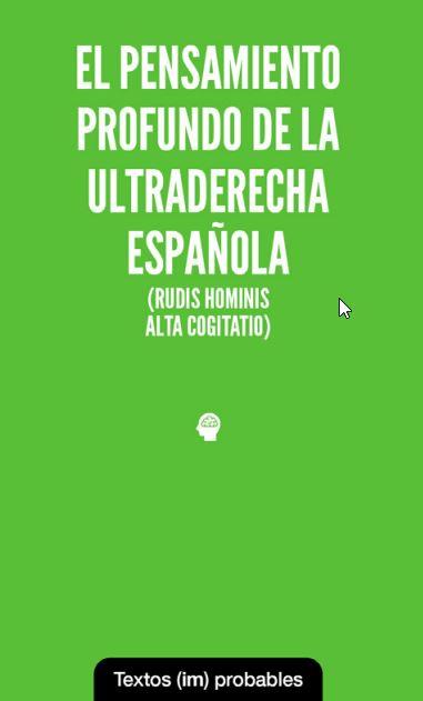 PENSAMIENTO PROFUNDO DE LA ULTRADERECHA ESPAÑOLA, EL | 9788412744699