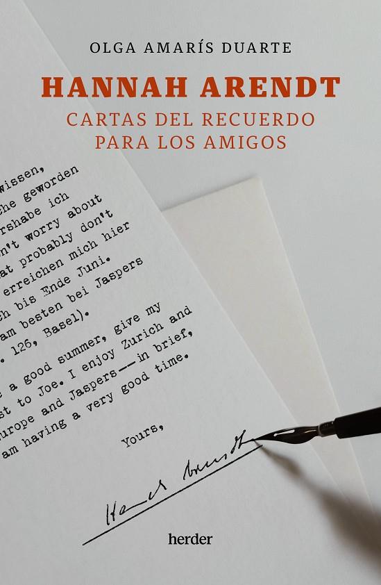 Hannah Arendt. Cartas del recuerdo para los amigos | 9788425451294 | Amarís Duarte, Olga